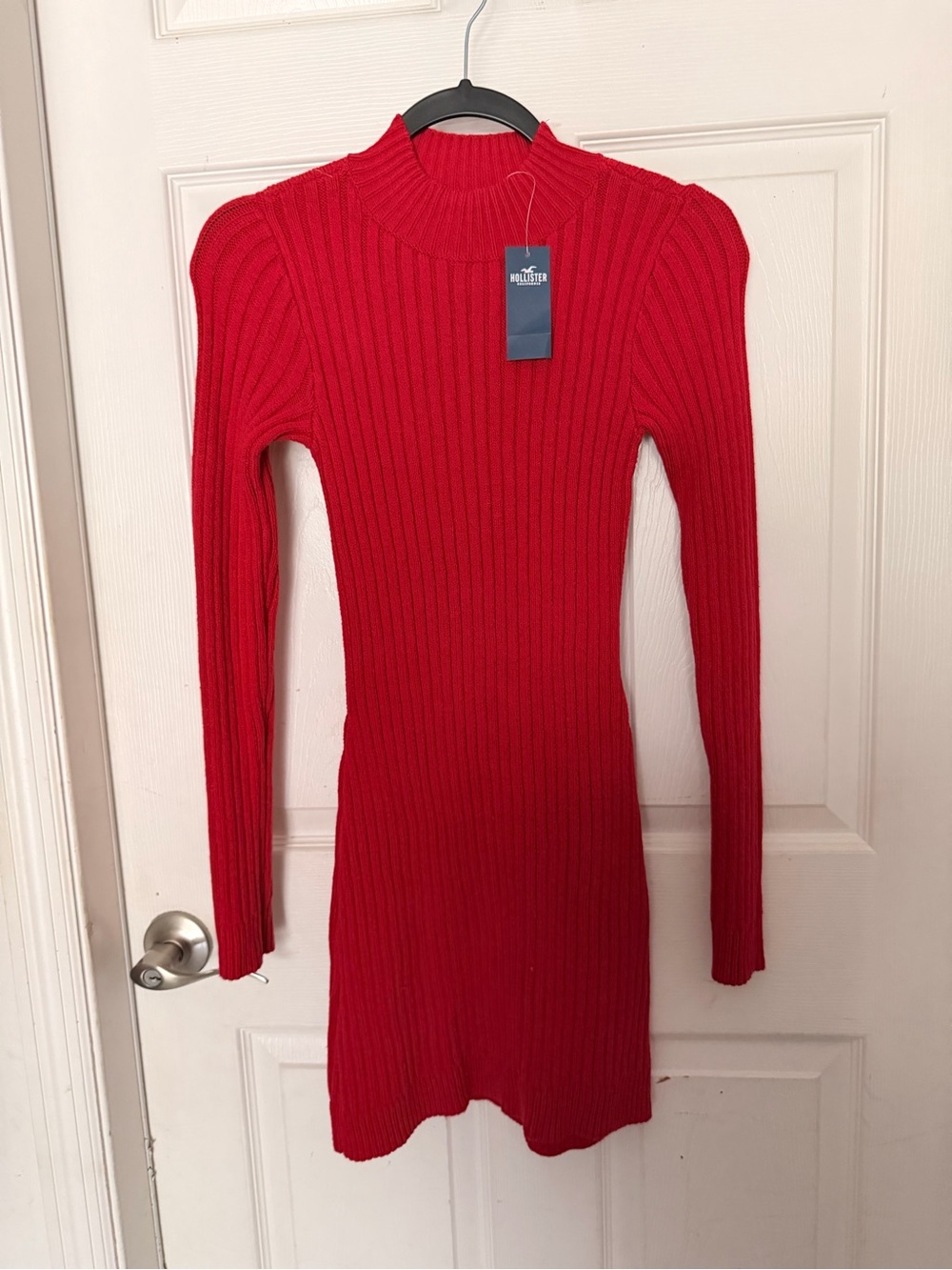 Hollister - Ribbed Red Knit Bodycon Dress